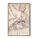 Quadro Stampa su Tela Cafe Terrace at Night, Vincent Van Gogh - CupidoDesign