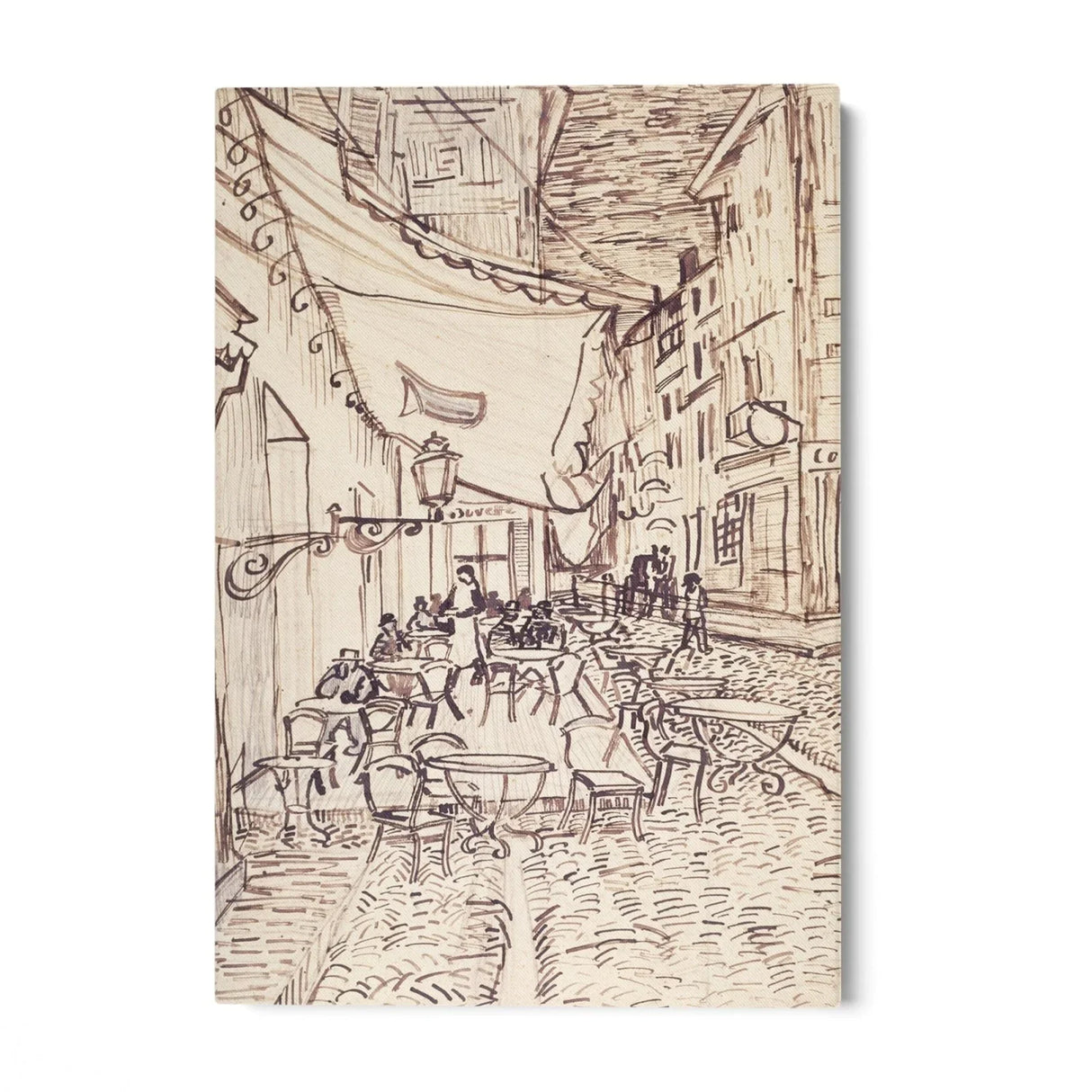 Quadro Stampa su Tela Cafe Terrace at Night, Vincent Van Gogh - CupidoDesign