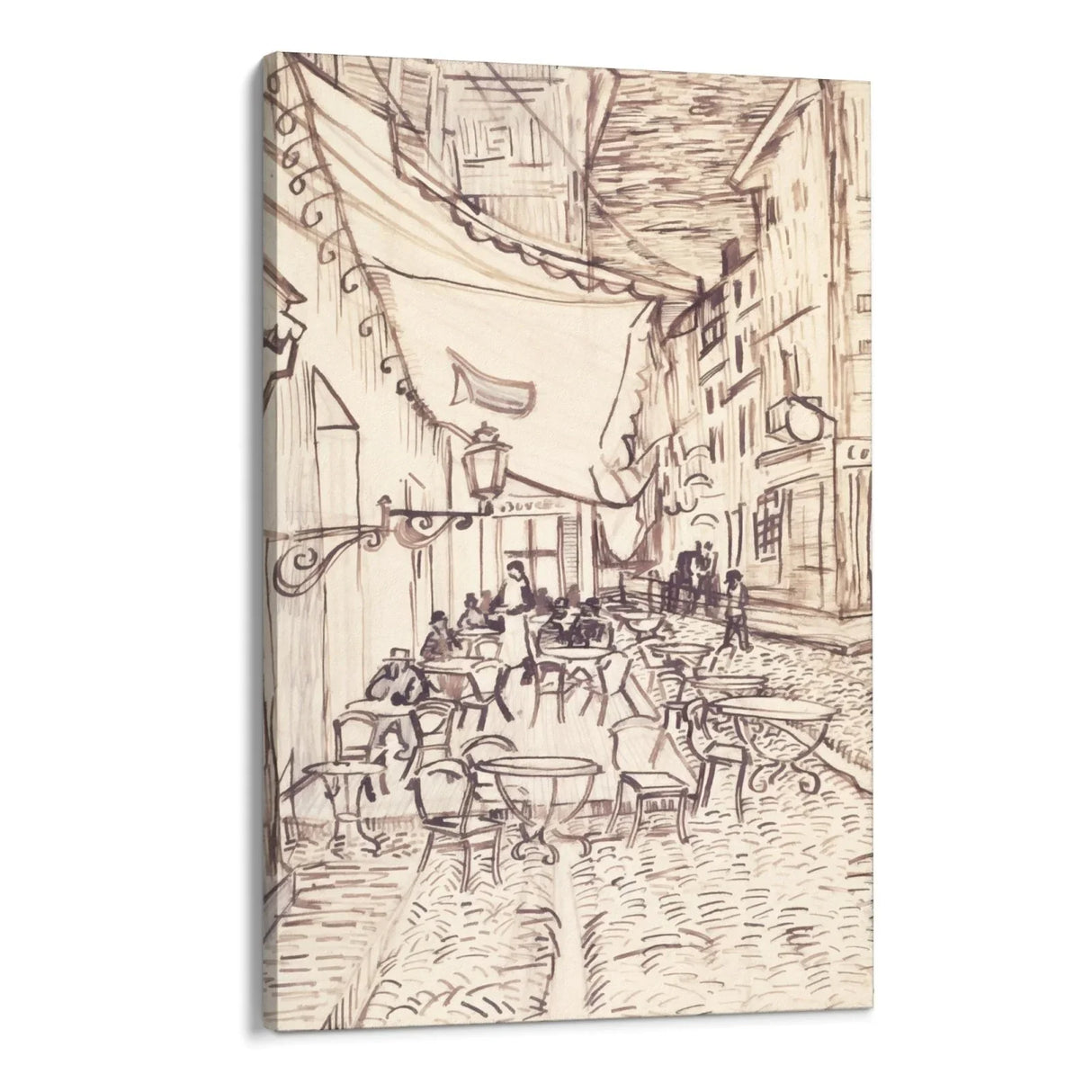 Quadro Stampa su Tela Cafe Terrace at Night, Vincent Van Gogh - CupidoDesign