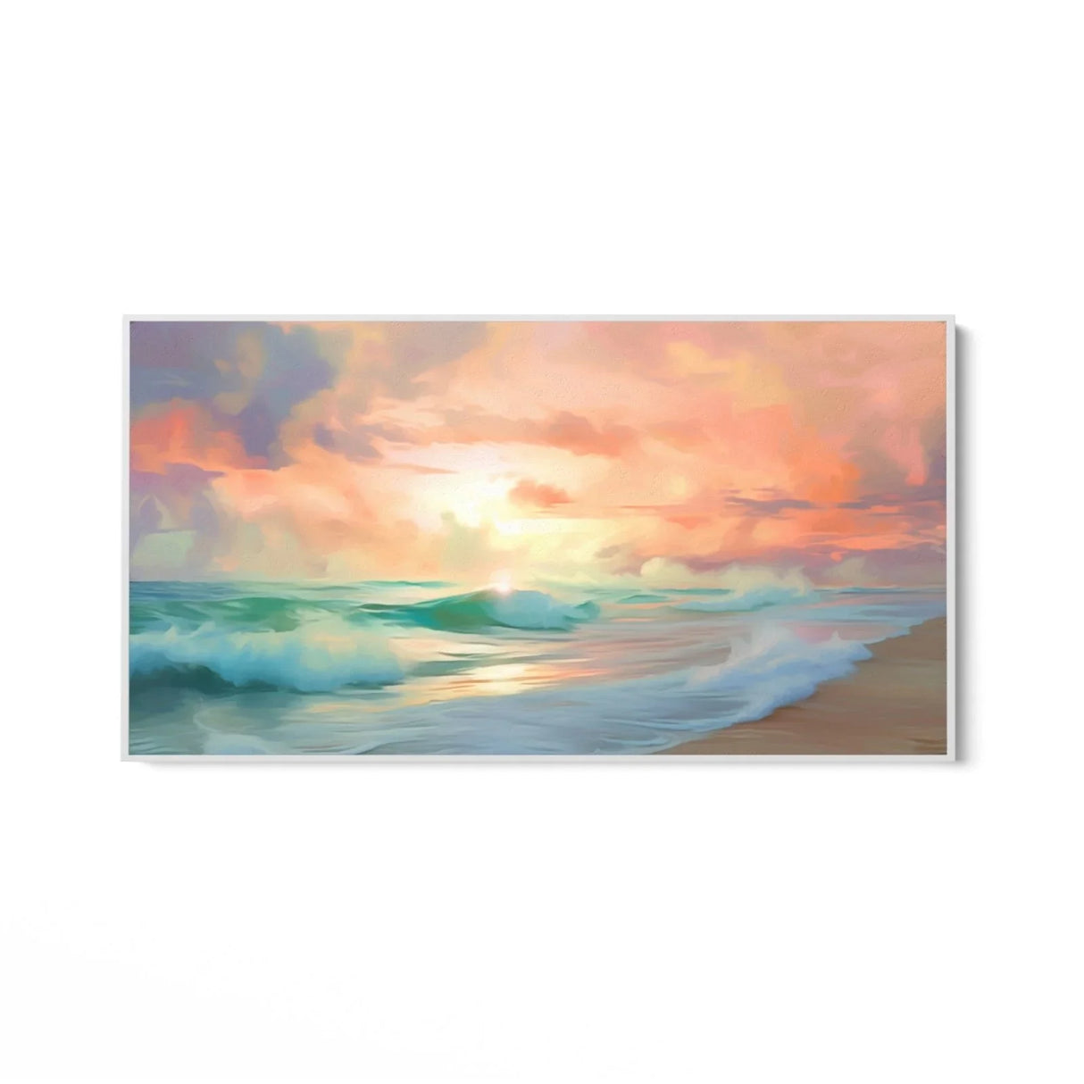 Quadro Stampa su Tela Cala al Tramonto - CupidoDesign