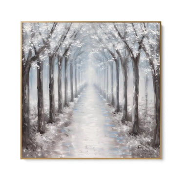 Quadro Stampa su Tela Cammino Innevato - CupidoDesign