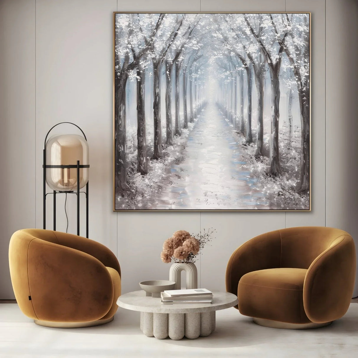 Quadro Stampa su Tela Cammino Innevato - CupidoDesign