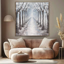 Quadro Stampa su Tela Cammino Innevato - CupidoDesign