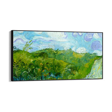 Quadro Stampa su Tela Campi di grano verde, Vincent Van Gogh - CupidoDesign
