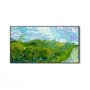Quadro Stampa su Tela Campi di grano verde, Vincent Van Gogh - CupidoDesign
