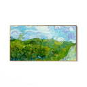 Quadro Stampa su Tela Campi di grano verde, Vincent Van Gogh - CupidoDesign