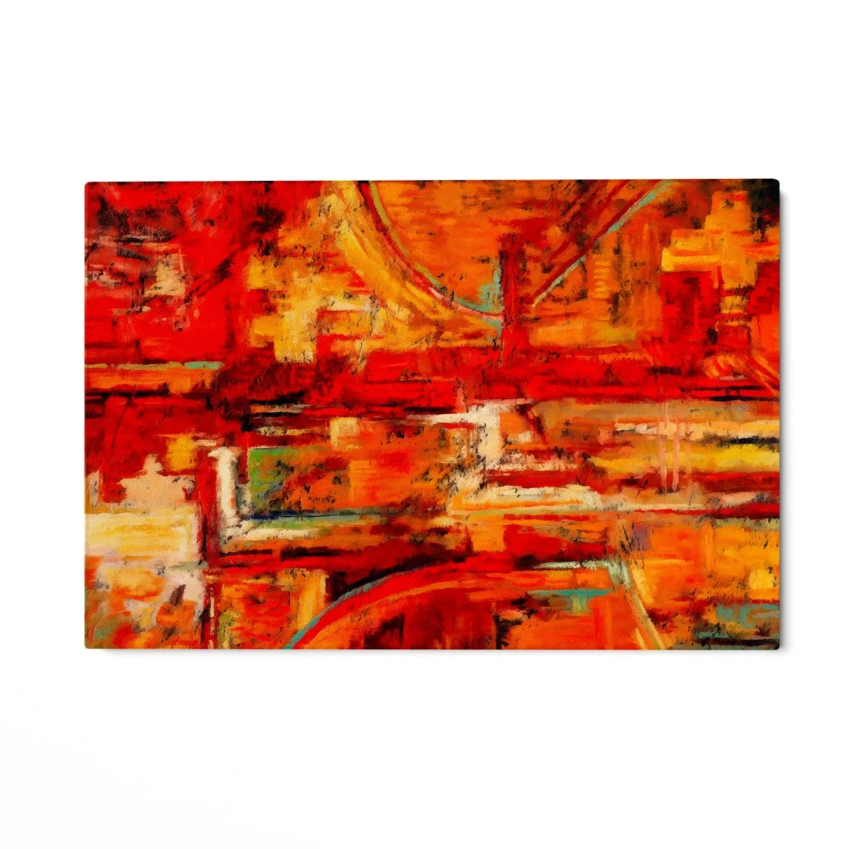 Quadro Stampa su Tela Caos di rosso - CupidoDesign