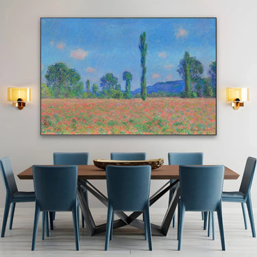 Quadro Stampa su Tela Campo di Papaveri, Claude Monet - CupidoDesign