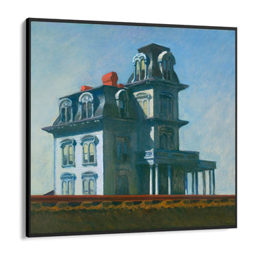 Quadro Stampa su Tela Casa lungo la ferrovia, Edward Hopper - CupidoDesign