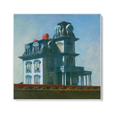 Quadro Stampa su Tela Casa lungo la ferrovia, Edward Hopper - CupidoDesign