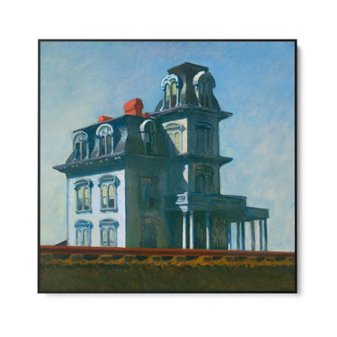 Quadro Stampa su Tela Casa lungo la ferrovia, Edward Hopper - CupidoDesign