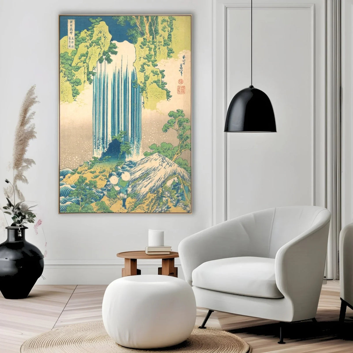 Quadro Stampa su Tela Cascata Yōrō nella Provincia di Mino, Katsushika Hokusai - CupidoDesign