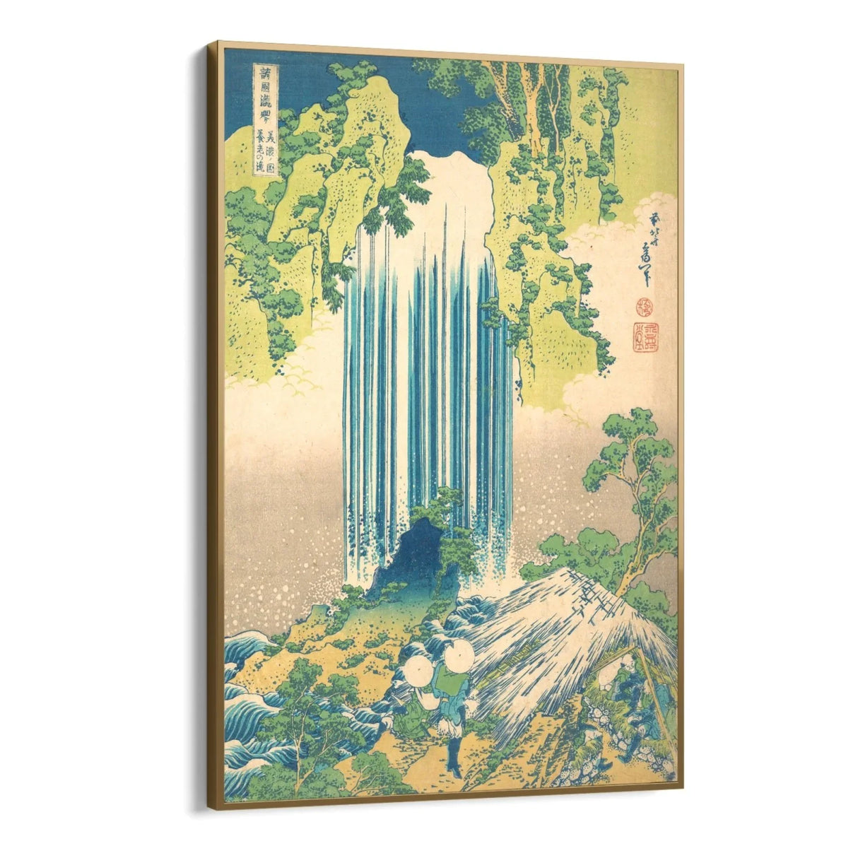 Quadro Stampa su Tela Cascata Yōrō nella Provincia di Mino, Katsushika Hokusai - CupidoDesign