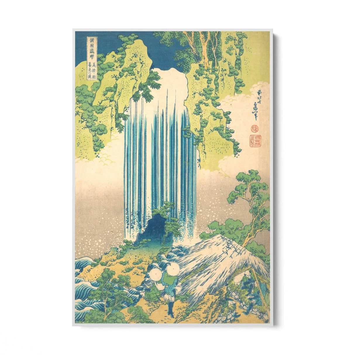 Quadro Stampa su Tela Cascata Yōrō nella Provincia di Mino, Katsushika Hokusai - CupidoDesign