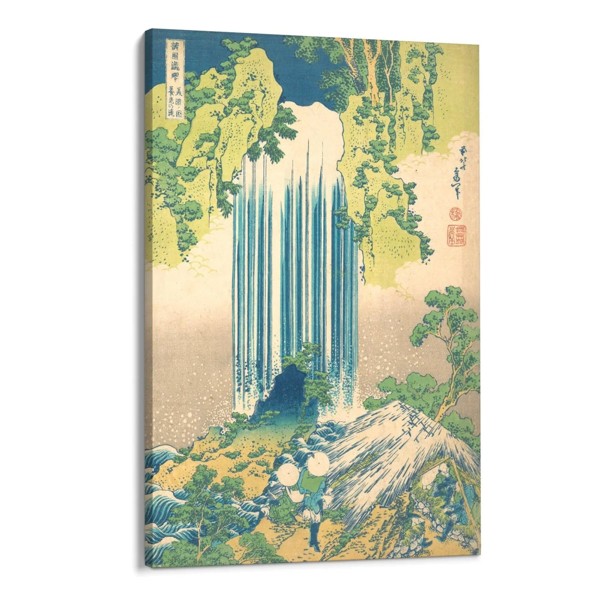 Quadro Stampa su Tela Cascata Yōrō nella Provincia di Mino, Katsushika Hokusai - CupidoDesign