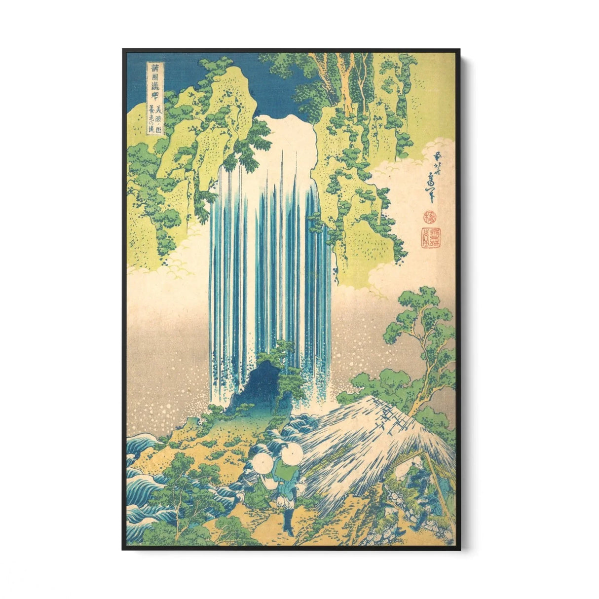 Quadro Stampa su Tela Cascata Yōrō nella Provincia di Mino, Katsushika Hokusai - CupidoDesign