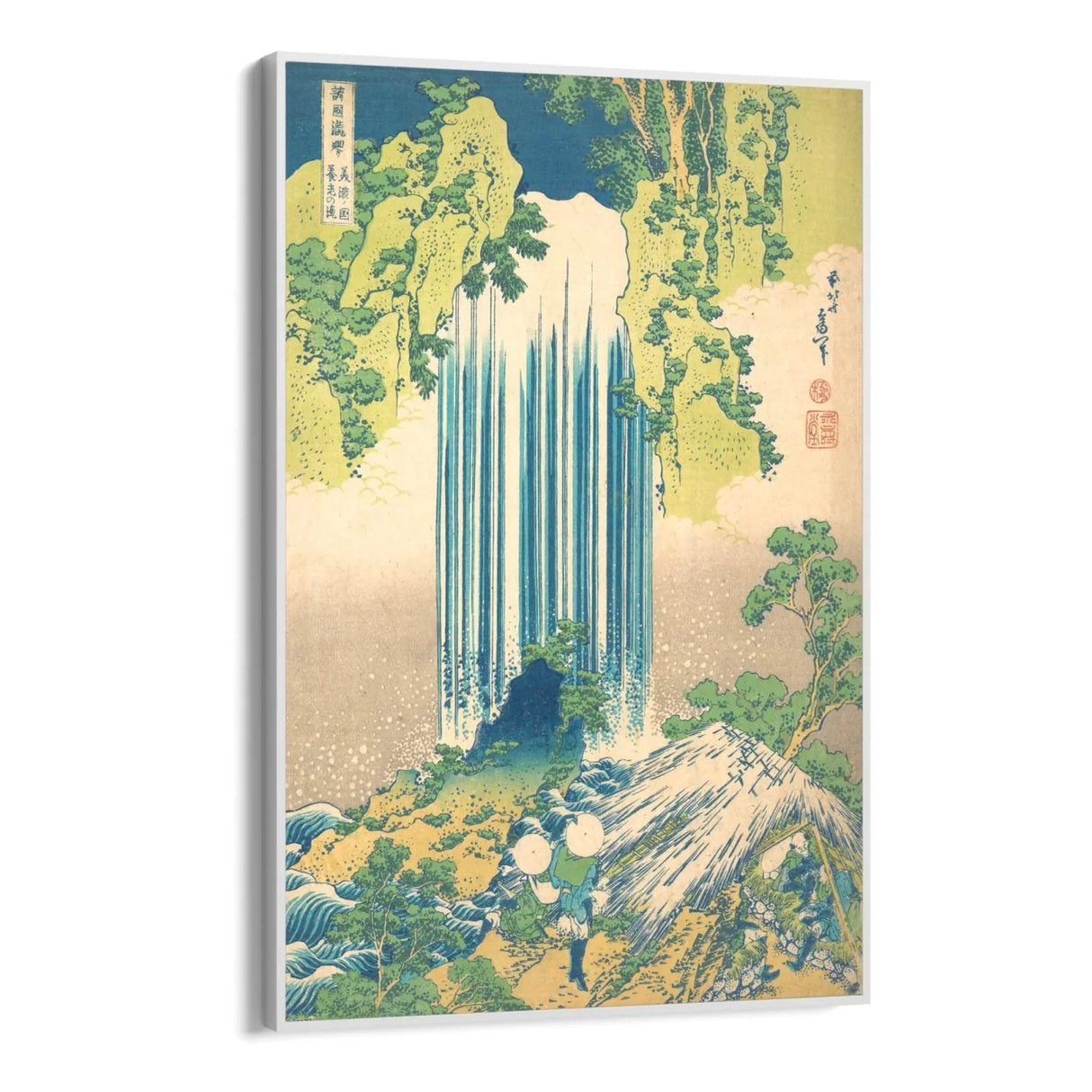 Quadro Stampa su Tela Cascata Yōrō nella Provincia di Mino, Katsushika Hokusai - CupidoDesign