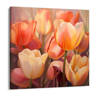 Quadro Stampa su Tela Cascate di Fiori Incantati - CupidoDesign