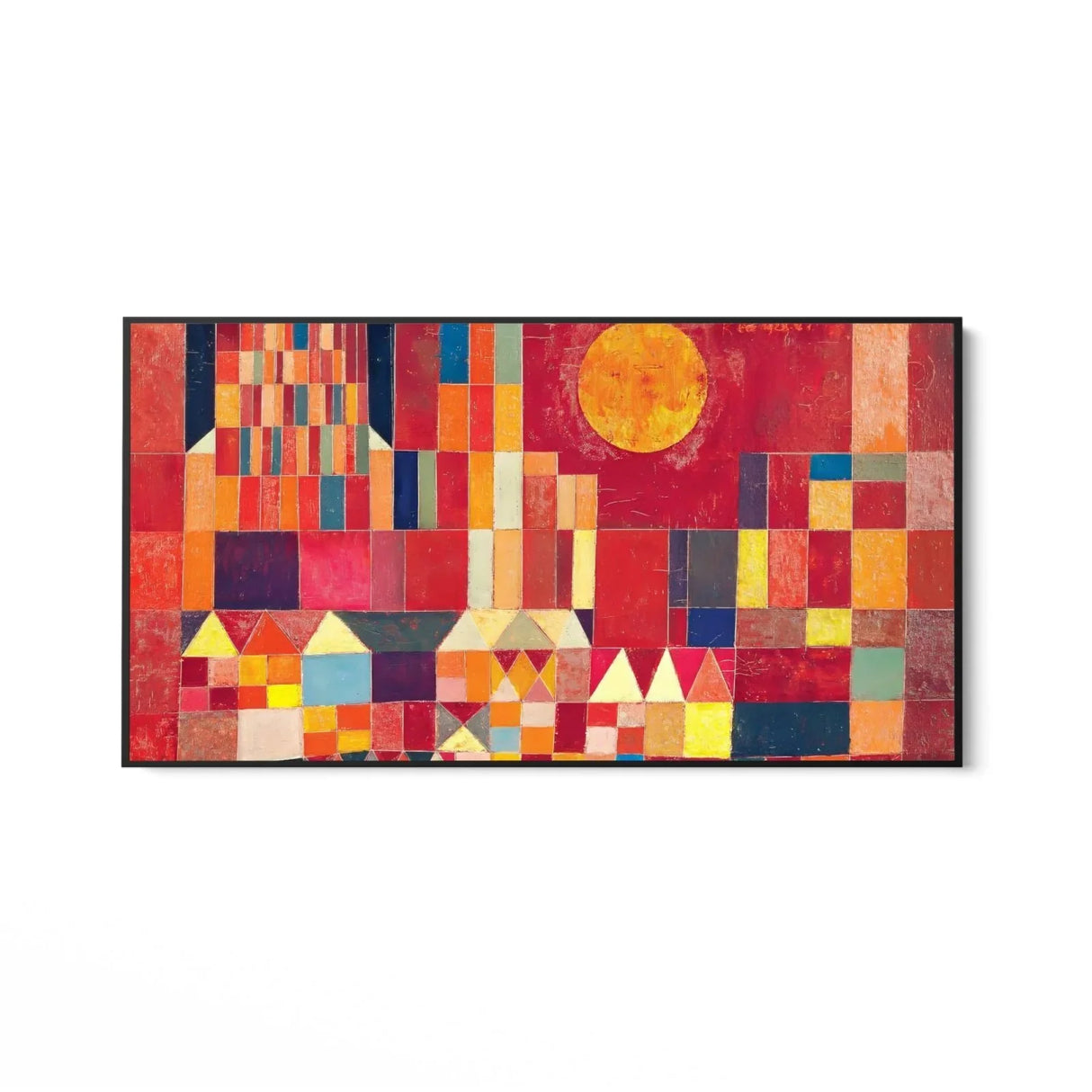 Quadro Stampa su Tela Castello e sole - Paul Klee - CupidoDesign