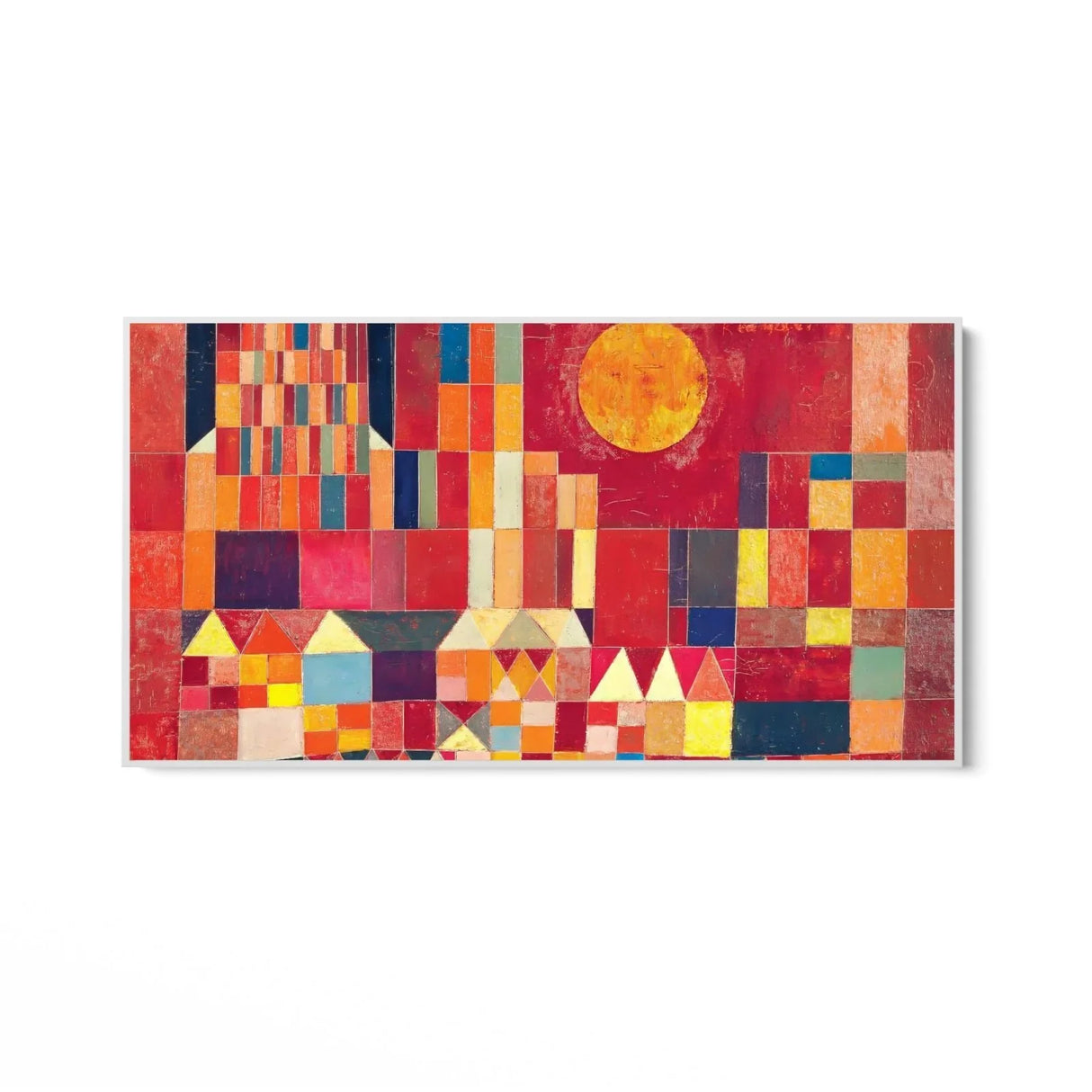 Quadro Stampa su Tela Castello e sole - Paul Klee - CupidoDesign