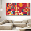 Quadro Stampa su Tela Castello e sole - Paul Klee - CupidoDesign