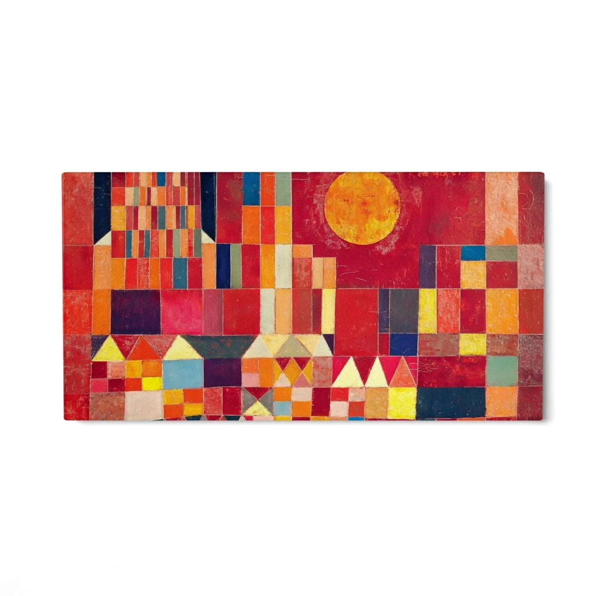 Quadro Stampa su Tela Castello e sole - Paul Klee - CupidoDesign