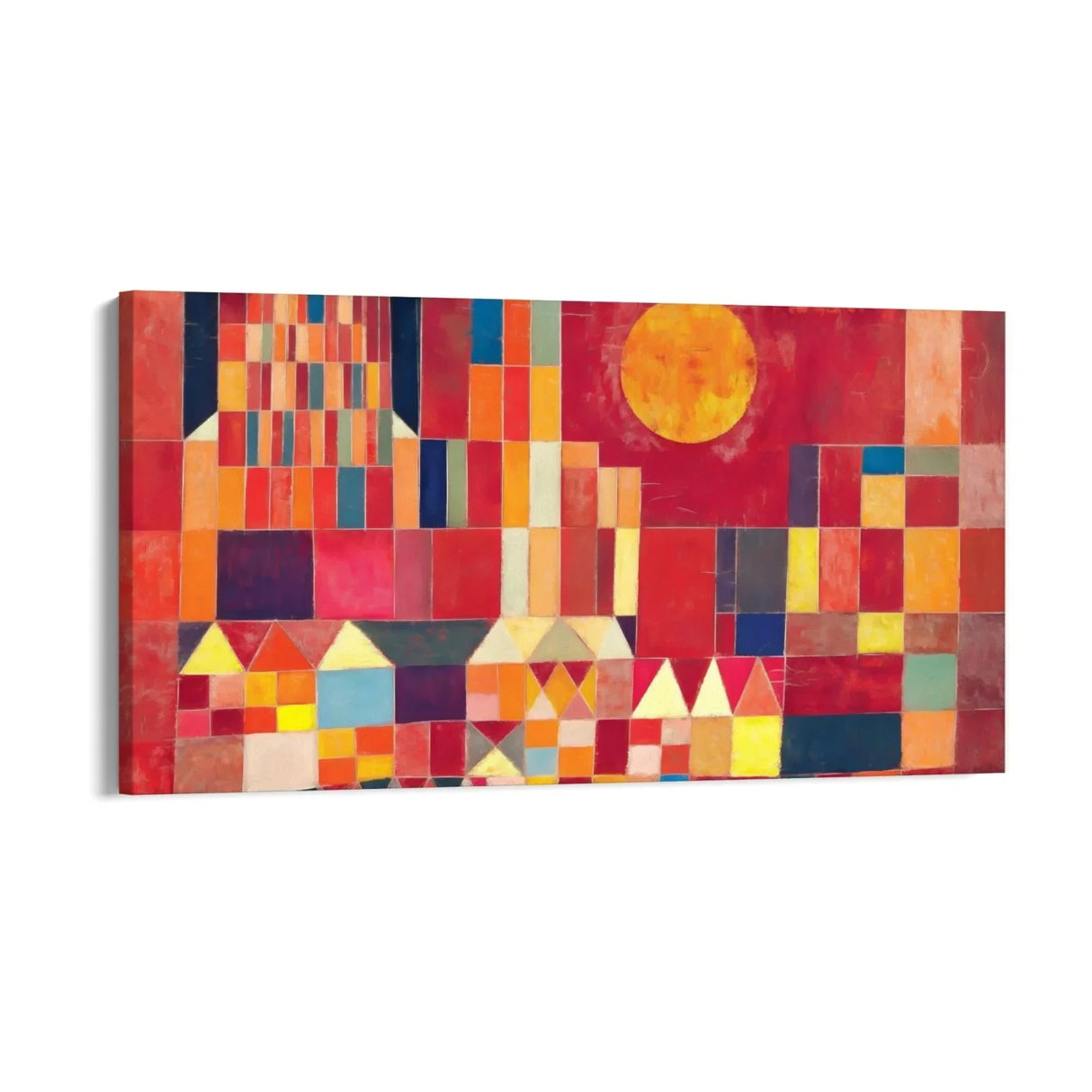 Quadro Stampa su Tela Castello e sole - Paul Klee - CupidoDesign