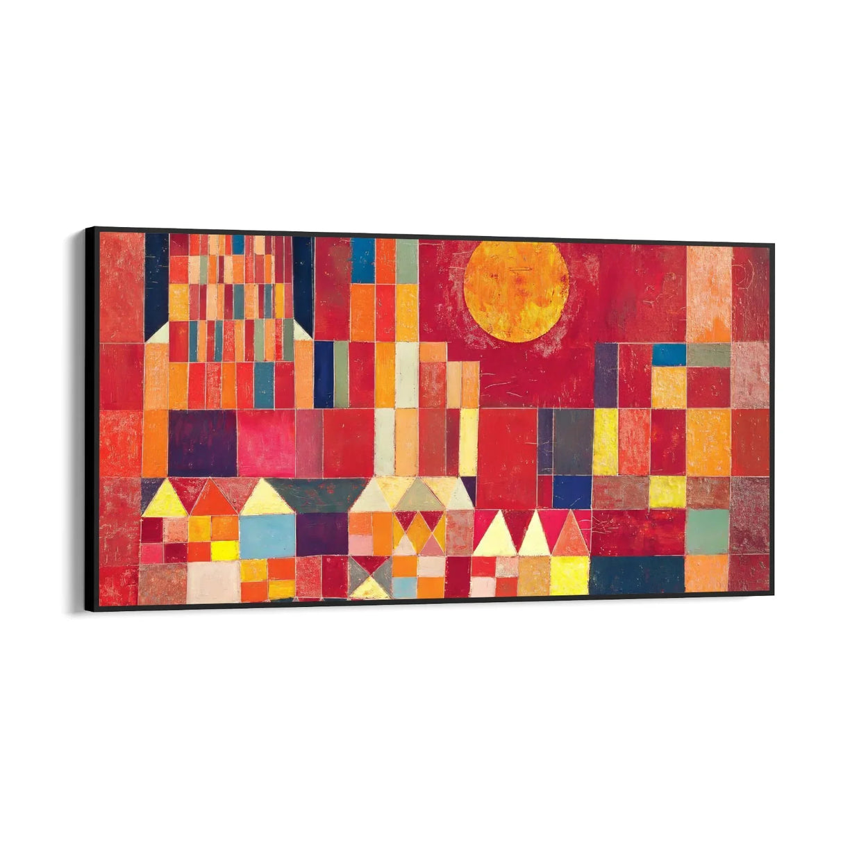 Quadro Stampa su Tela Castello e sole - Paul Klee - CupidoDesign