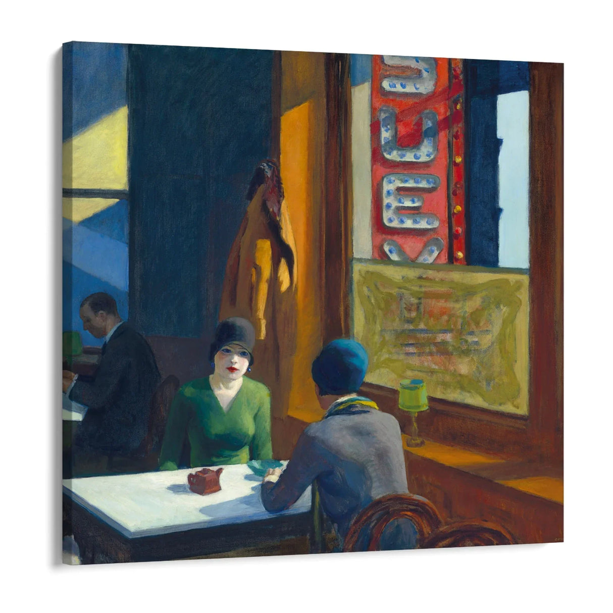 Quadro Stampa su Tela Chop Suey, Edward Hopper - CupidoDesign