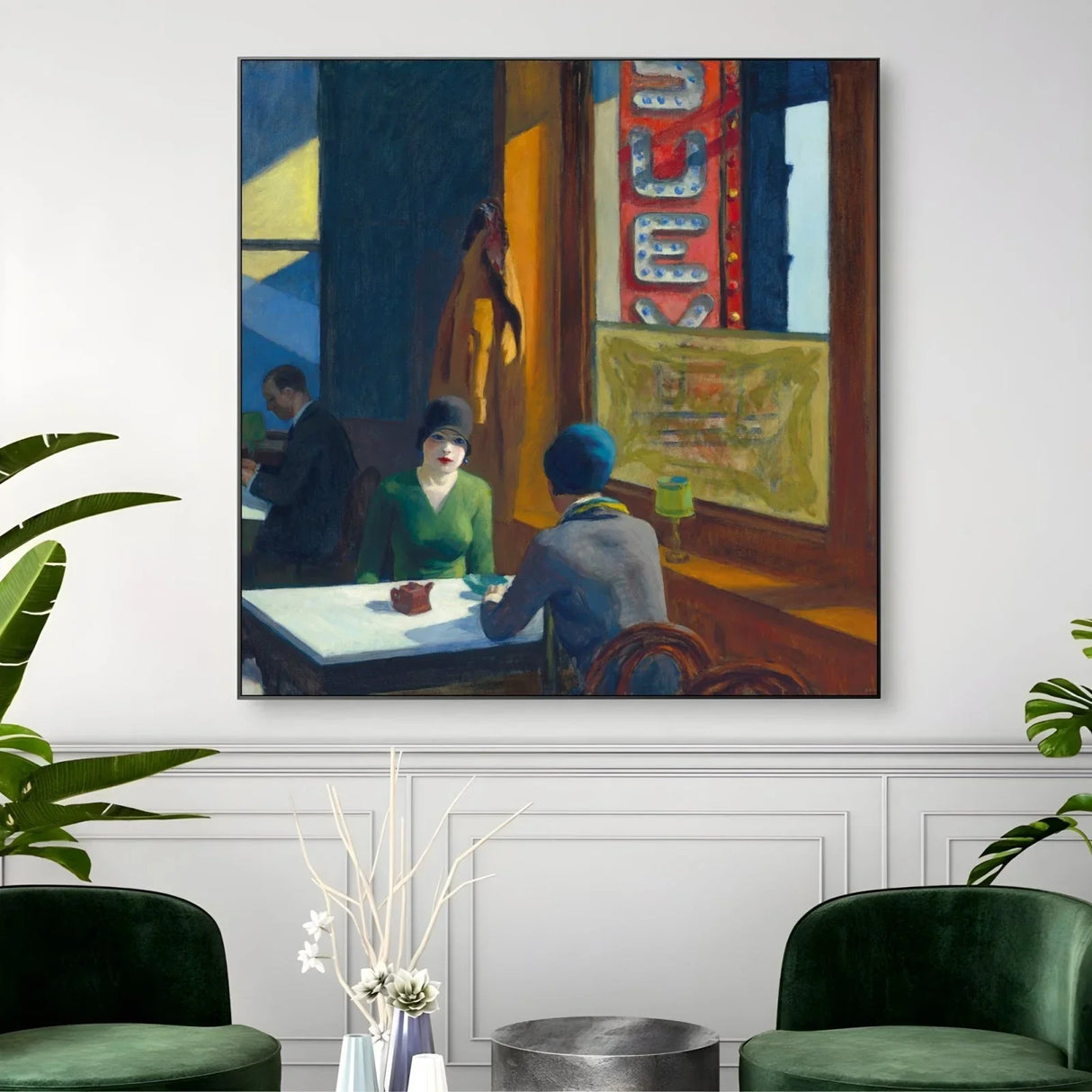 Quadro Stampa su Tela Chop Suey, Edward Hopper - CupidoDesign