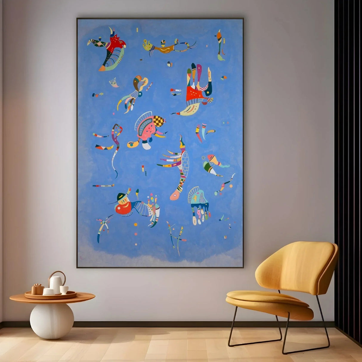 Quadro Stampa su Tela Cielo blu, Wassily Kandinsky - CupidoDesign