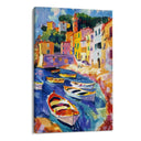Quadro Stampa su Tela Colorata Cinque Terre, Liguria - CupidoDesign