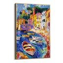 Quadro Stampa su Tela Colorata Cinque Terre, Liguria - CupidoDesign