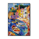 Quadro Stampa su Tela Colorata Cinque Terre, Liguria - CupidoDesign