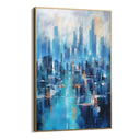 Quadro Stampa su Tela Città Azzurra - CupidoDesign