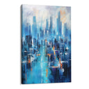Quadro Stampa su Tela Città Azzurra - CupidoDesign