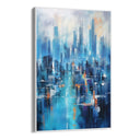 Quadro Stampa su Tela Città Azzurra - CupidoDesign