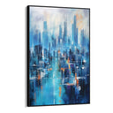 Quadro Stampa su Tela Città Azzurra - CupidoDesign