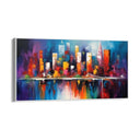 Quadro Stampa su Tela Città dei colori - CupidoDesign