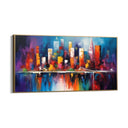 Quadro Stampa su Tela Città dei colori - CupidoDesign