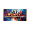 Quadro Stampa su Tela Città dei colori - CupidoDesign