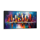 Quadro Stampa su Tela Città dei colori - CupidoDesign