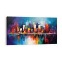 Quadro Stampa su Tela Città dei colori - CupidoDesign