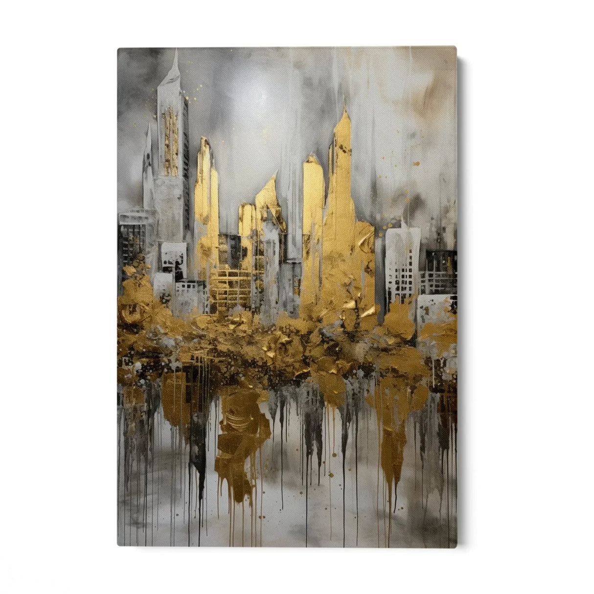 Quadro Stampa su Tela Città Dorata - CupidoDesign