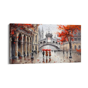 Quadro Stampa su Tela Città Incantata - CupidoDesign