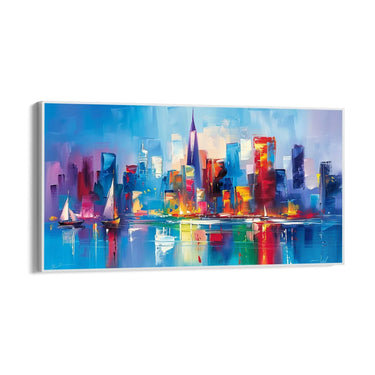 Quadro Stampa su Tela Città Intricata - CupidoDesign