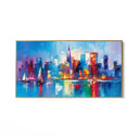 Quadro Stampa su Tela Città Intricata - CupidoDesign