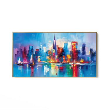 Quadro Stampa su Tela Città Intricata - CupidoDesign
