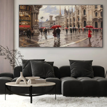 Quadro Stampa su Tela Città profonda - CupidoDesign