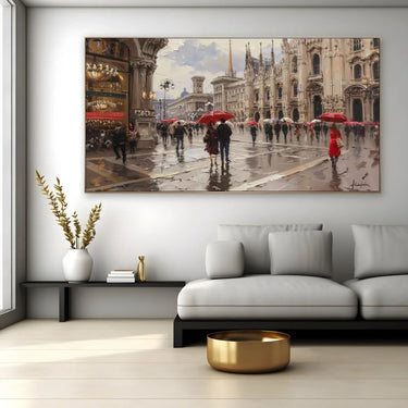 Quadro Stampa su Tela Città profonda - CupidoDesign